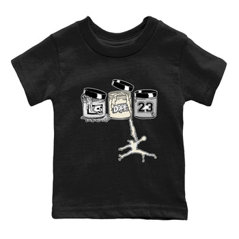 3s Sail and Cement Grey shirts to match jordans Jordan Paint sneaker match tees Air Jordan 3 Retro Sail and Cement Grey match shoes to clothes SNRT Sneaker Tees Youth Baby Black 2 tee