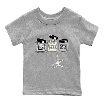 3s Sail and Cement Grey shirts to match jordans Jordan Paint sneaker match tees Air Jordan 3 Retro Sail and Cement Grey match shoes to clothes SNRT Sneaker Tees Youth Baby Heather Grey 2 tee