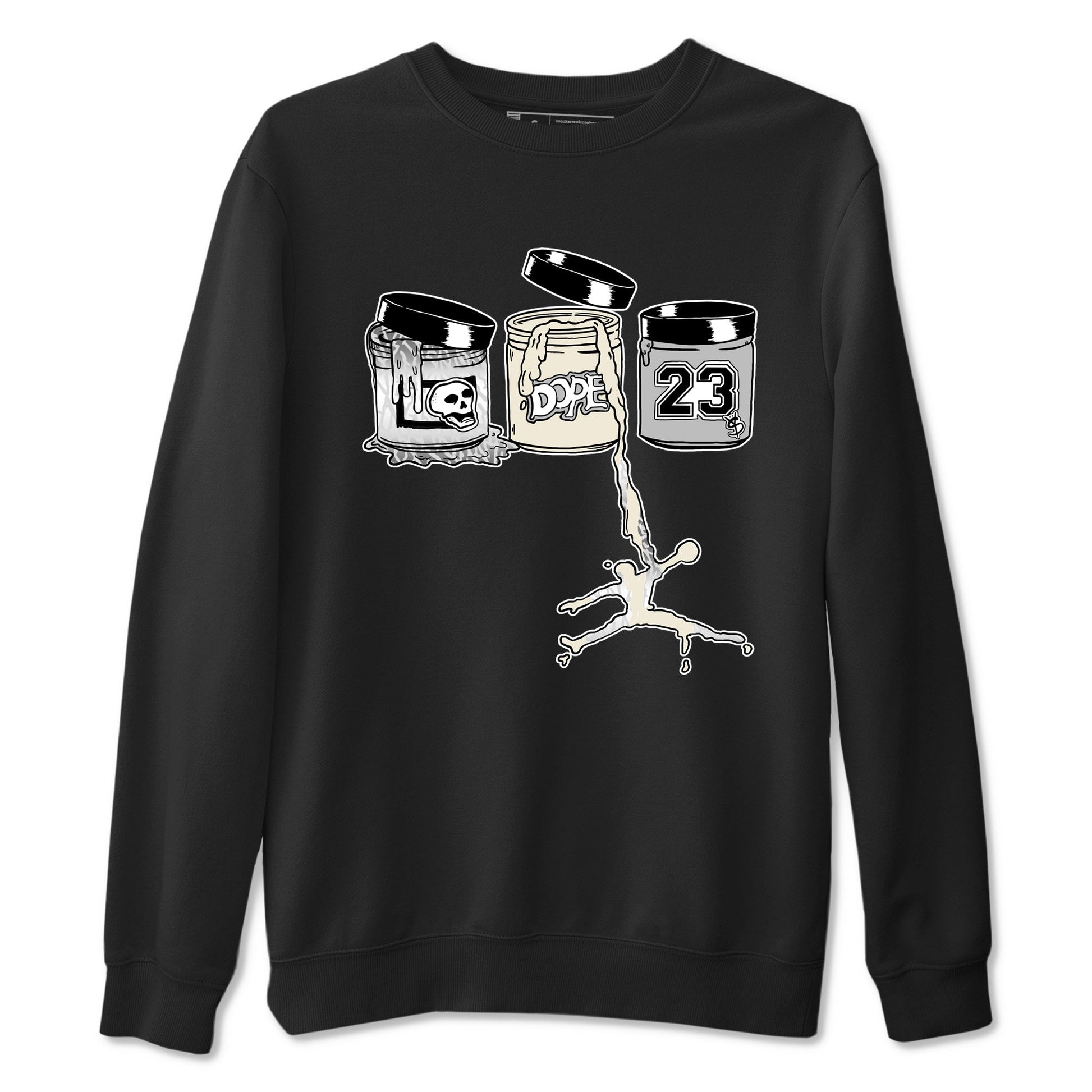 3s Sail and Cement Grey shirts to match jordans Jordan Paint sneaker match tees Air Jordan 3 Retro Sail and Cement Grey match shoes to clothes SNRT Sneaker Tees unisex cotton Black 2 shirts