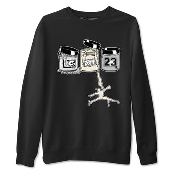 3s Sail and Cement Grey shirts to match jordans Jordan Paint sneaker match tees Air Jordan 3 Retro Sail and Cement Grey match shoes to clothes SNRT Sneaker Tees unisex cotton Black 2 shirts