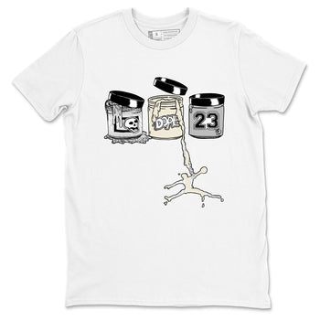 3s Sail and Cement Grey shirts to match jordans Jordan Paint sneaker match tees Air Jordan 3 Retro Sail and Cement Grey match shoes to clothes SNRT Sneaker Tees unisex cotton White 2 shirts