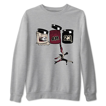 4s A Ma Maniere x Fossil Stone shirts to match jordans Jordan Paint sneaker match tees 4s A Ma Maniere x Fossil Stone match shoes to clothes SNRT Sneaker Tees unisex cotton Heather Grey 2 shirts
