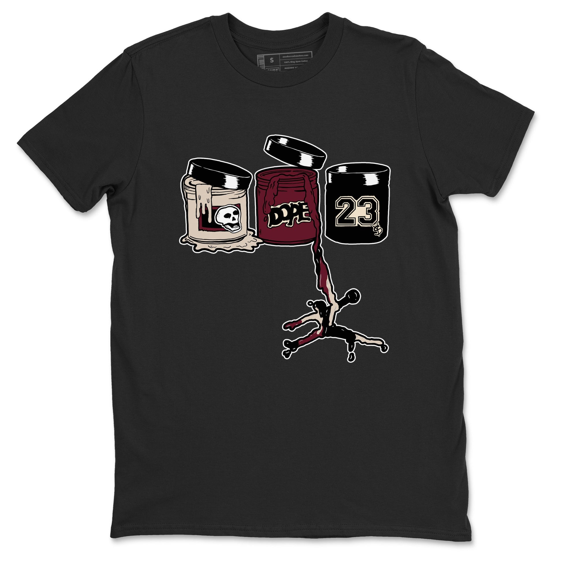 4s A Ma Maniere x Fossil Stone shirts to match jordans Jordan Paint sneaker match tees 4s A Ma Maniere x Fossil Stone match shoes to clothes SNRT Sneaker Tees unisex cotton Black 2 shirts