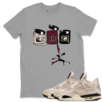 4s A Ma Maniere x Fossil Stone shirts to match jordans Jordan Paint sneaker match tees 4s A Ma Maniere x Fossil Stone match shoes to clothes SNRT Sneaker Tees unisex cotton Heather Grey 1 shirts