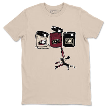 4s A Ma Maniere x Fossil Stone shirts to match jordans Jordan Paint sneaker match tees 4s A Ma Maniere x Fossil Stone match shoes to clothes SNRT Sneaker Tees unisex cotton Sand 2 shirts