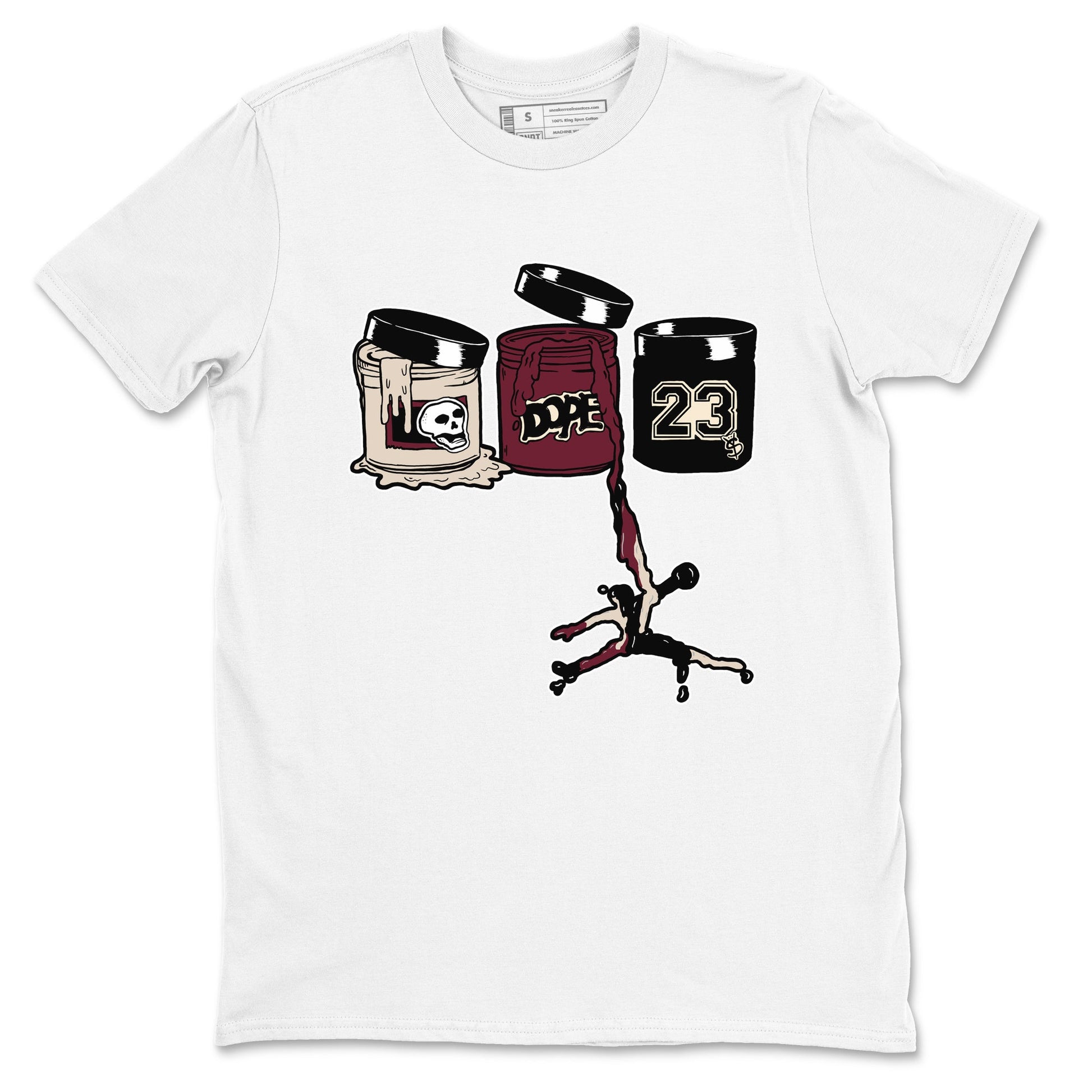 4s A Ma Maniere x Fossil Stone shirts to match jordans Jordan Paint sneaker match tees 4s A Ma Maniere x Fossil Stone match shoes to clothes SNRT Sneaker Tees unisex cotton White 2 shirts