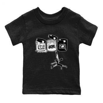 4s White Thunder Shirts To Match Jordans Jordan Paint sneaker match tees Air Jordan 4 White Thunder Tee SNRT Sneaker Release Tees Youth Baby Black 2 crew neck shirts