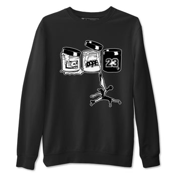 4s White Thunder Shirts To Match Jordans Jordan Paint sneaker match tees Air Jordan 4 White Thunder Tee SNRT Sneaker Release Tees unisex cotton Black 2 crew neck shirts