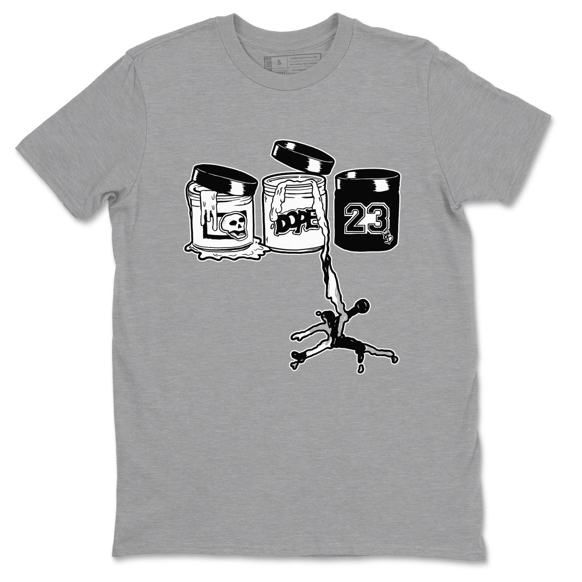 4s White Thunder Shirts To Match Jordans Jordan Paint sneaker match tees Air Jordan 4 White Thunder Tee SNRT Sneaker Release Tees unisex cotton Heather Grey 2 crew neck shirts