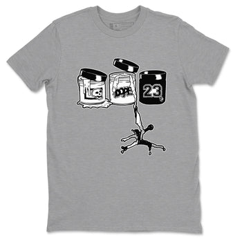 4s White Thunder Shirts To Match Jordans Jordan Paint sneaker match tees Air Jordan 4 White Thunder Tee SNRT Sneaker Release Tees unisex cotton Heather Grey 2 crew neck shirts
