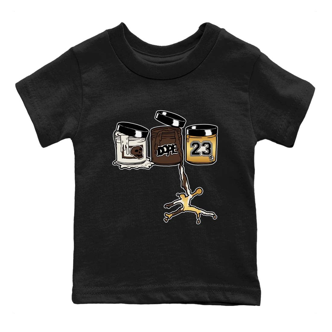 5s Golden Ticket shirts to match jordans  Jordan Paint shirts to match jordans Air Jordan 5 Golden Ticket match shoes to clothes SNRT Sneaker Tees Youth Baby Black 2 tee