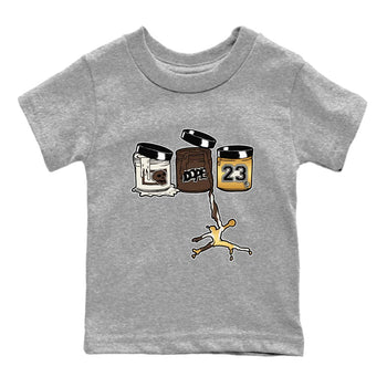 5s Golden Ticket shirts to match jordans  Jordan Paint shirts to match jordans Air Jordan 5 Golden Ticket match shoes to clothes SNRT Sneaker Tees Youth Baby Heather Grey 2 tee