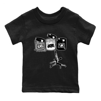 5s White Black shirts to match jordans Jordan Paint sneaker match tees Air Jordan 5 Retro White Black match shoes to clothes SNRT Sneaker Tees Youth Baby Black 2 tee