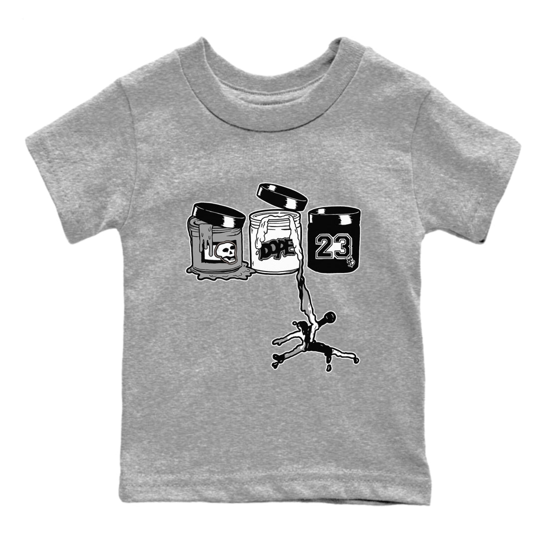 5s White Black shirts to match jordans Jordan Paint sneaker match tees Air Jordan 5 Retro White Black match shoes to clothes SNRT Sneaker Tees Youth Baby Heather Grey 2 tee
