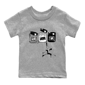 5s White Black shirts to match jordans Jordan Paint sneaker match tees Air Jordan 5 Retro White Black match shoes to clothes SNRT Sneaker Tees Youth Baby Heather Grey 2 tee