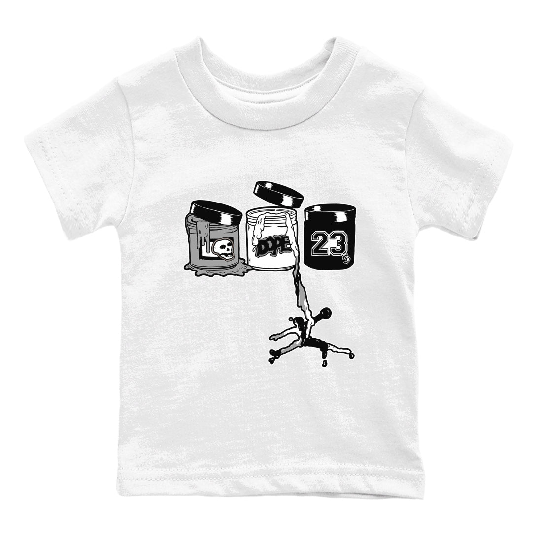 5s White Black shirts to match jordans Jordan Paint sneaker match tees Air Jordan 5 Retro White Black match shoes to clothes SNRT Sneaker Tees Youth Baby White 2 tee