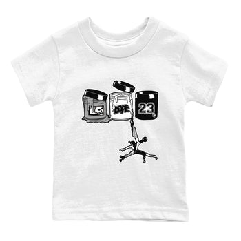 5s White Black shirts to match jordans Jordan Paint sneaker match tees Air Jordan 5 Retro White Black match shoes to clothes SNRT Sneaker Tees Youth Baby White 2 tee