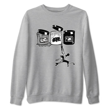 5s White Black shirts to match jordans Jordan Paint sneaker match tees Air Jordan 5 Retro White Black match shoes to clothes SNRT Sneaker Tees unisex cotton Heather Grey 2 shirts