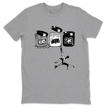 5s White Black shirts to match jordans Jordan Paint sneaker match tees Air Jordan 5 Retro White Black match shoes to clothes SNRT Sneaker Tees unisex cotton Heather Grey 2 shirts