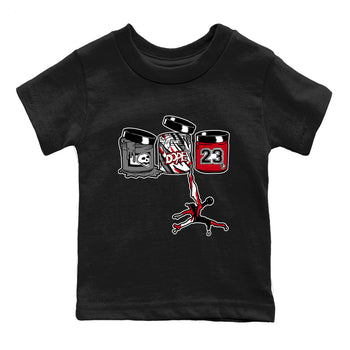 Sneaker match tees – Sneaker Tees To Match Air Jordan 8 Bunny Shoes Air Jordan 8 Bunny White and True Red – Jordan Paint Kids T-Shirt Black 2