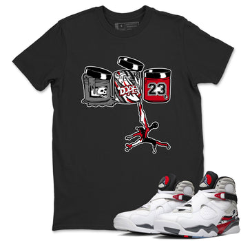 Sneaker match tees – Sneaker Tees To Match Air Jordan 8 Bunny Shoes Air Jordan 8 Bunny White and True Red – Jordan Paint Tee Black 1