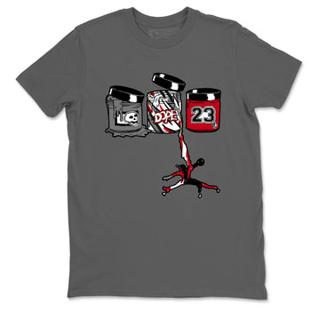 Sneaker match tees – Sneaker Tees To Match Air Jordan 8 Bunny Shoes Air Jordan 8 Bunny White and True Red – Jordan Paint Tee Cool Grey 2
