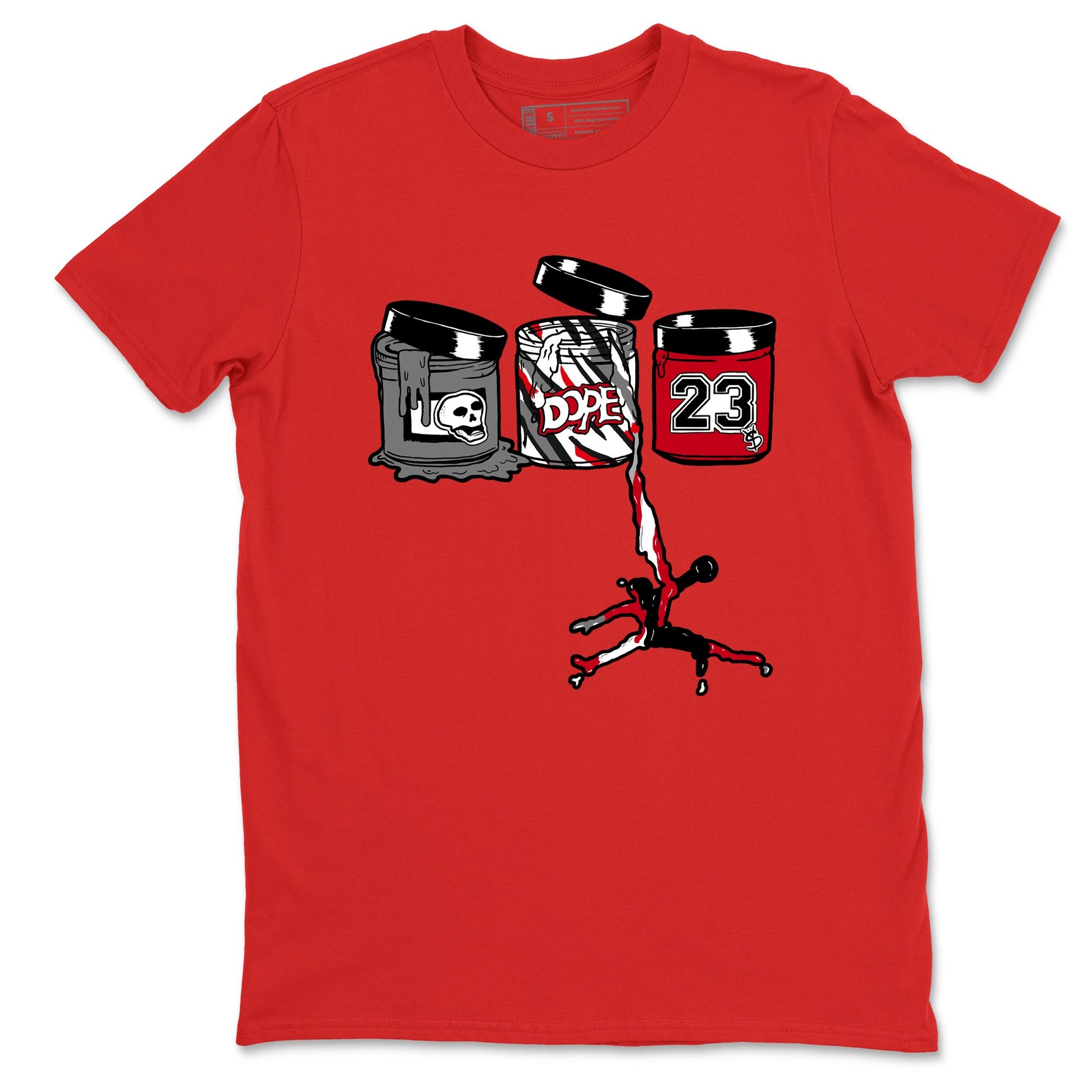 Sneaker match tees – Sneaker Tees To Match Air Jordan 8 Bunny Shoes Air Jordan 8 Bunny White and True Red – Jordan Paint Tee Red 2