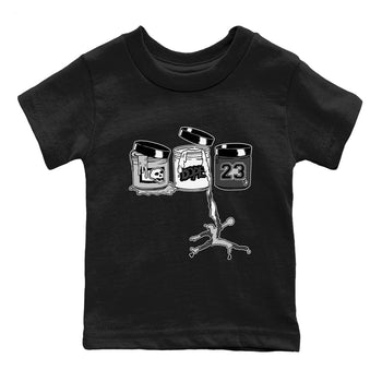 9s Cool Grey shirts to match jordans Jordan Paint sneaker match tees Air Jordan 9 Retro Cool Grey match shoes to clothes SNRT Sneaker Tees Youth Baby Black 2 tee