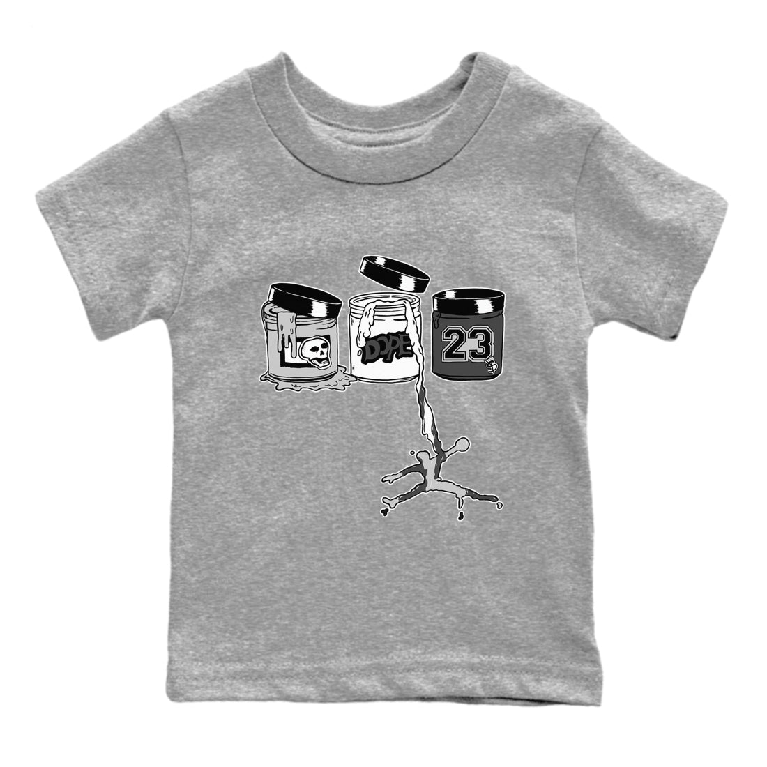 9s Cool Grey shirts to match jordans Jordan Paint sneaker match tees Air Jordan 9 Retro Cool Grey match shoes to clothes SNRT Sneaker Tees Youth Baby Heather Grey 2 tee