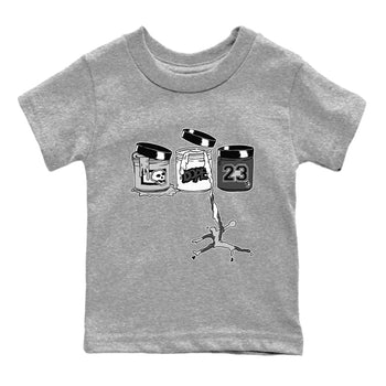 9s Cool Grey shirts to match jordans Jordan Paint sneaker match tees Air Jordan 9 Retro Cool Grey match shoes to clothes SNRT Sneaker Tees Youth Baby Heather Grey 2 tee