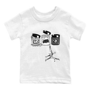 9s Cool Grey shirts to match jordans Jordan Paint sneaker match tees Air Jordan 9 Retro Cool Grey match shoes to clothes SNRT Sneaker Tees Youth Baby White 2 tee