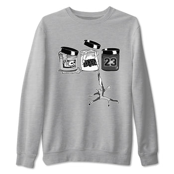 9s Cool Grey shirts to match jordans Jordan Paint sneaker match tees Air Jordan 9 Retro Cool Grey match shoes to clothes SNRT Sneaker Tees unisex cotton Heather Grey 2 shirts