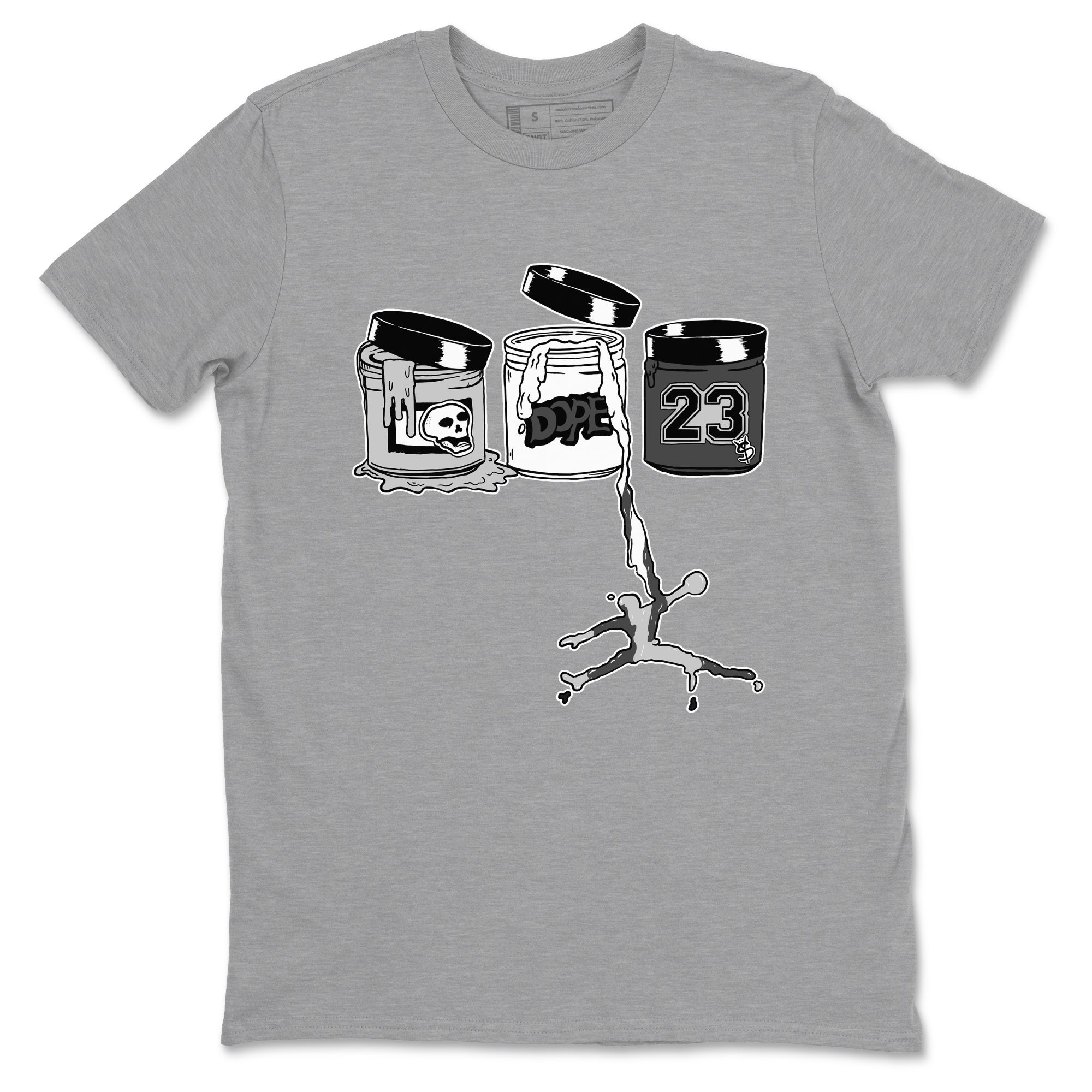 9s Cool Grey shirts to match jordans Jordan Paint sneaker match tees Air Jordan 9 Retro Cool Grey match shoes to clothes SNRT Sneaker Tees unisex cotton Heather Grey 2 shirts