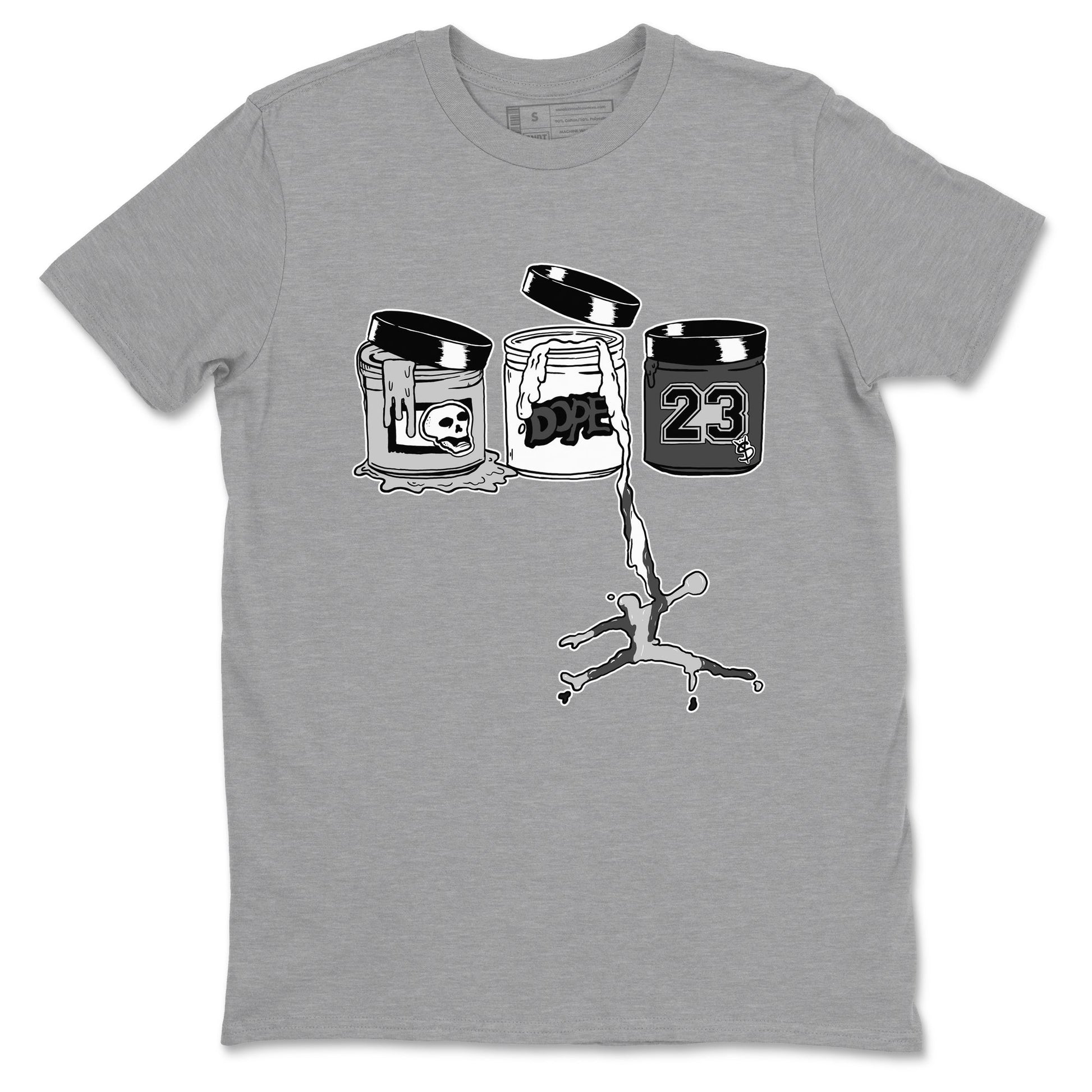 9s Cool Grey shirts to match jordans Jordan Paint sneaker match tees Air Jordan 9 Retro Cool Grey match shoes to clothes SNRT Sneaker Tees unisex cotton Heather Grey 2 shirts