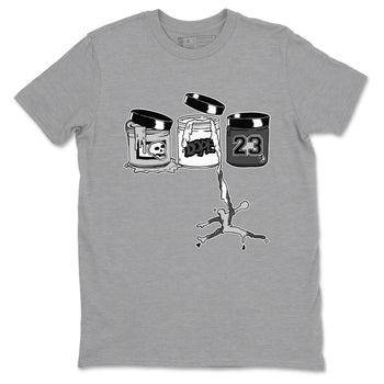9s Cool Grey shirts to match jordans Jordan Paint sneaker match tees Air Jordan 9 Retro Cool Grey match shoes to clothes SNRT Sneaker Tees unisex cotton Heather Grey 2 shirts