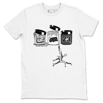 9s Cool Grey shirts to match jordans Jordan Paint sneaker match tees Air Jordan 9 Retro Cool Grey match shoes to clothes SNRT Sneaker Tees unisex cotton White 2 shirts