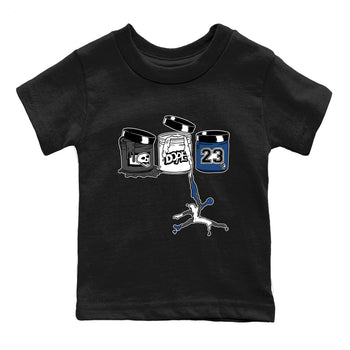 Sneaker match tees – Sneaker Tees To Match Air Jordan 9 Flint Grey Shoes – Jordan Paint Kids T-Shirt Black 2