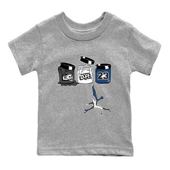 Sneaker match tees – Sneaker Tees To Match Air Jordan 9 Flint Grey Shoes – Jordan Paint Kids T-Shirt Heather Grey 2