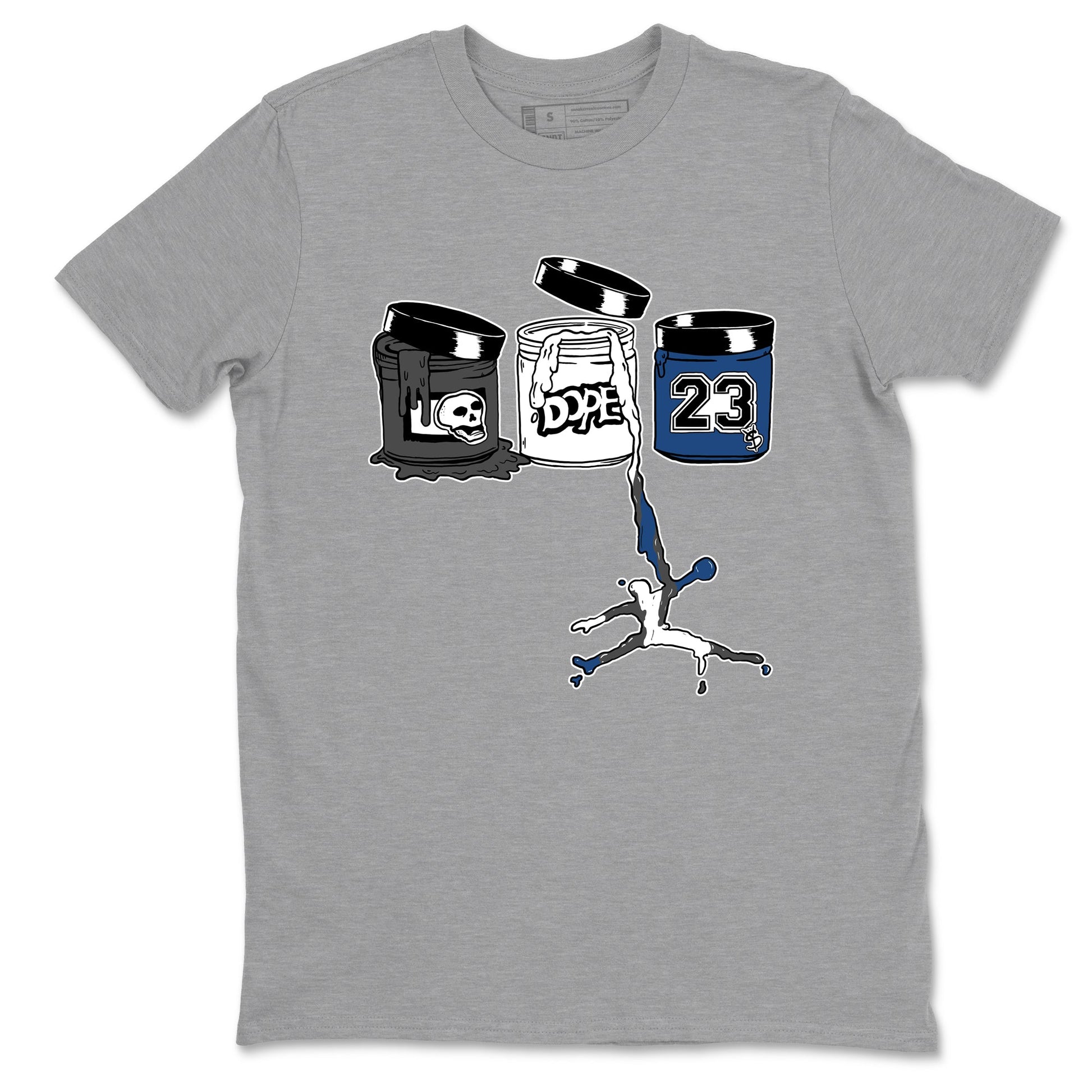 Sneaker match tees – Sneaker Tees To Match Air Jordan 9 Flint Grey Shoes – Jordan Paint Tee Heather Grey 2