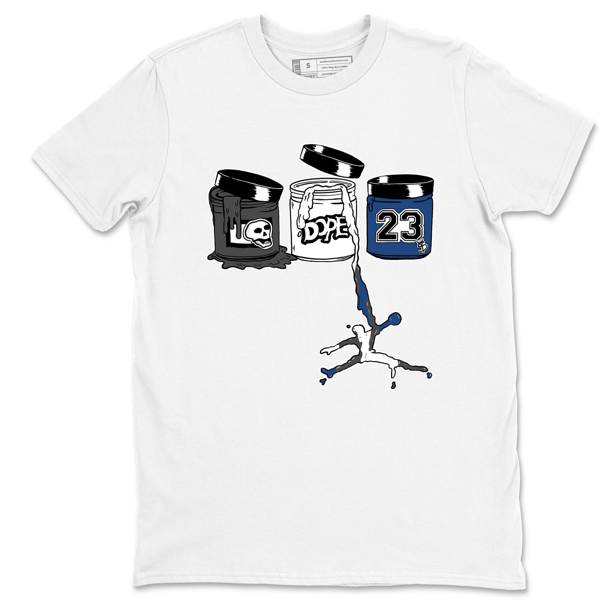 Sneaker match tees – Sneaker Tees To Match Air Jordan 9 Flint Grey Shoes – Jordan Paint Tee White 2