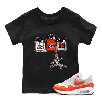 Air Max 1 OG '86 'Summit White and Cosmic Clay shirts to match jordans Jordan Paint sneaker match tees Air Max 1 Cosmic Clay match shoes to clothes SNRT Sneaker Tees Youth Baby Black 1 tee