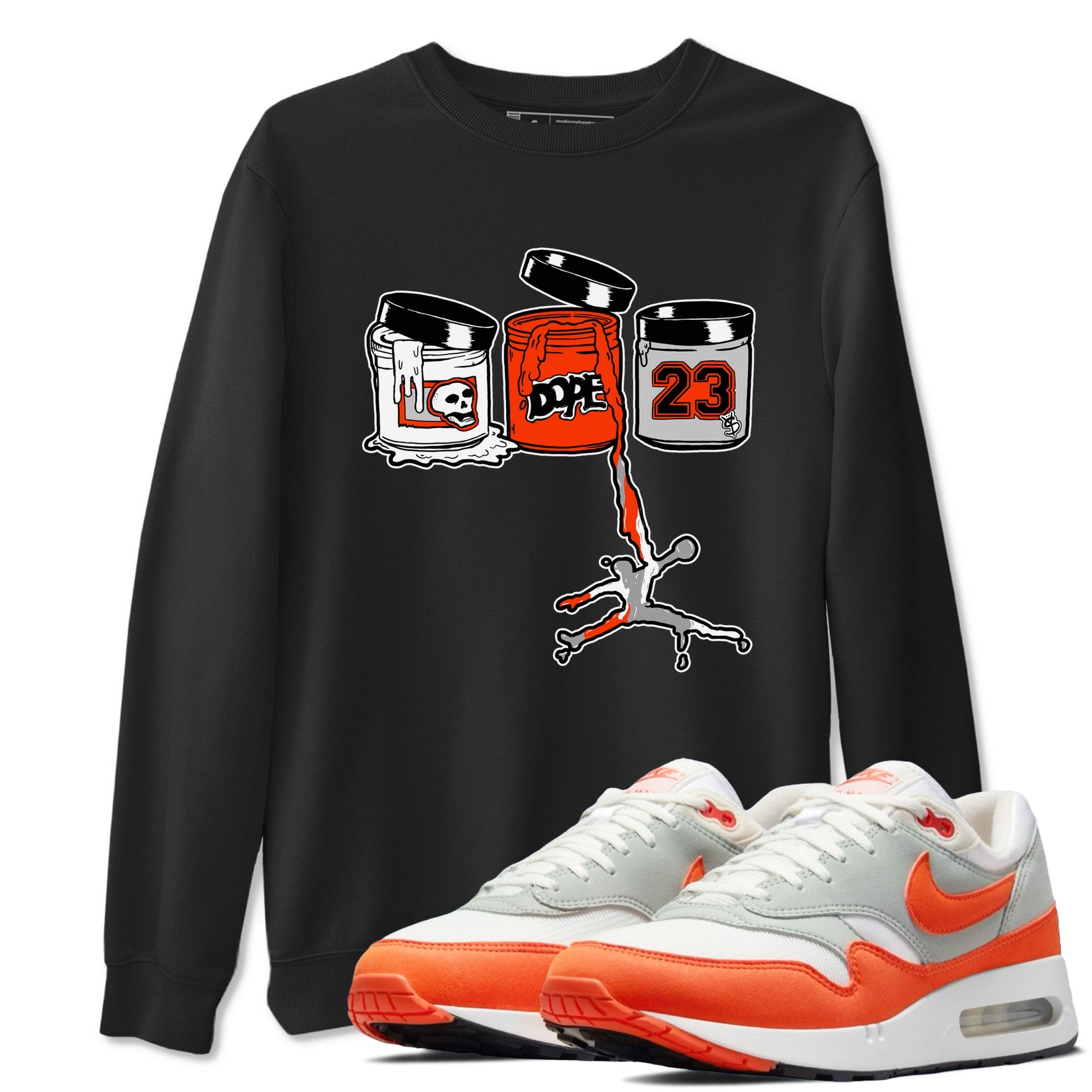 Air Max 1 OG '86 'Summit White and Cosmic Clay shirts to match jordans Jordan Paint sneaker match tees Air Max 1 Cosmic Clay match shoes to clothes SNRT Sneaker Tees unisex cotton Black 1 shirts