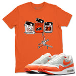 Air Max 1 OG '86 'Summit White and Cosmic Clay shirts to match jordans Jordan Paint sneaker match tees Air Max 1 Cosmic Clay match shoes to clothes SNRT Sneaker Tees unisex cotton Orange 1 shirts