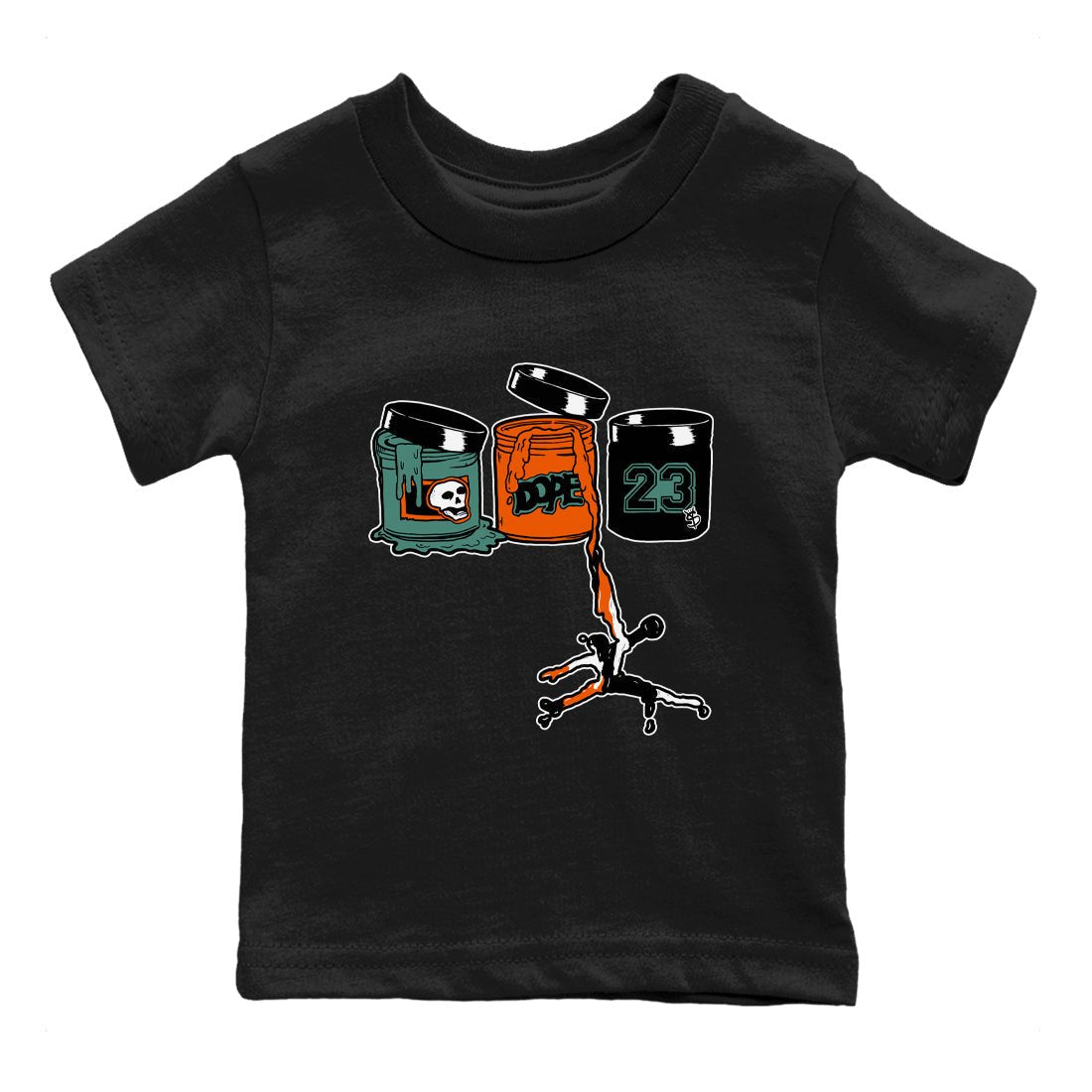 Dunk Low Ceramic shirts to match jordans Jordan Paint sneaker match tees Dunk Ceramic match shoes to clothes SNRT Sneaker Tees Youth Baby Black 2 tee