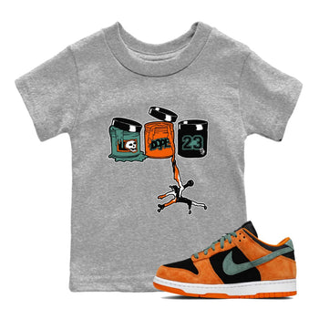 Dunk Low Ceramic shirts to match jordans Jordan Paint sneaker match tees Dunk Ceramic match shoes to clothes SNRT Sneaker Tees Youth Baby Heather Grey 1 tee