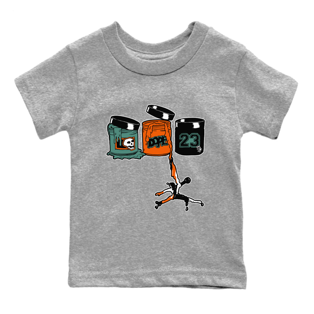 Dunk Low Ceramic shirts to match jordans Jordan Paint sneaker match tees Dunk Ceramic match shoes to clothes SNRT Sneaker Tees Youth Baby Heather Grey 2 tee