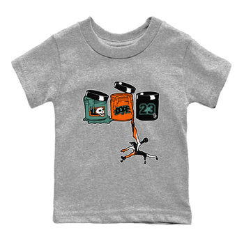 Dunk Low Ceramic shirts to match jordans Jordan Paint sneaker match tees Dunk Ceramic match shoes to clothes SNRT Sneaker Tees Youth Baby Heather Grey 2 tee