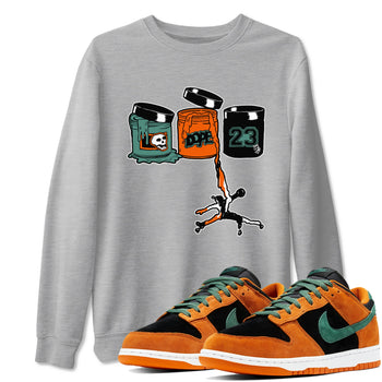 Dunk Low Ceramic shirts to match jordans Jordan Paint sneaker match tees Dunk Ceramic match shoes to clothes SNRT Sneaker Tees unisex cotton Heather Grey 1 shirts