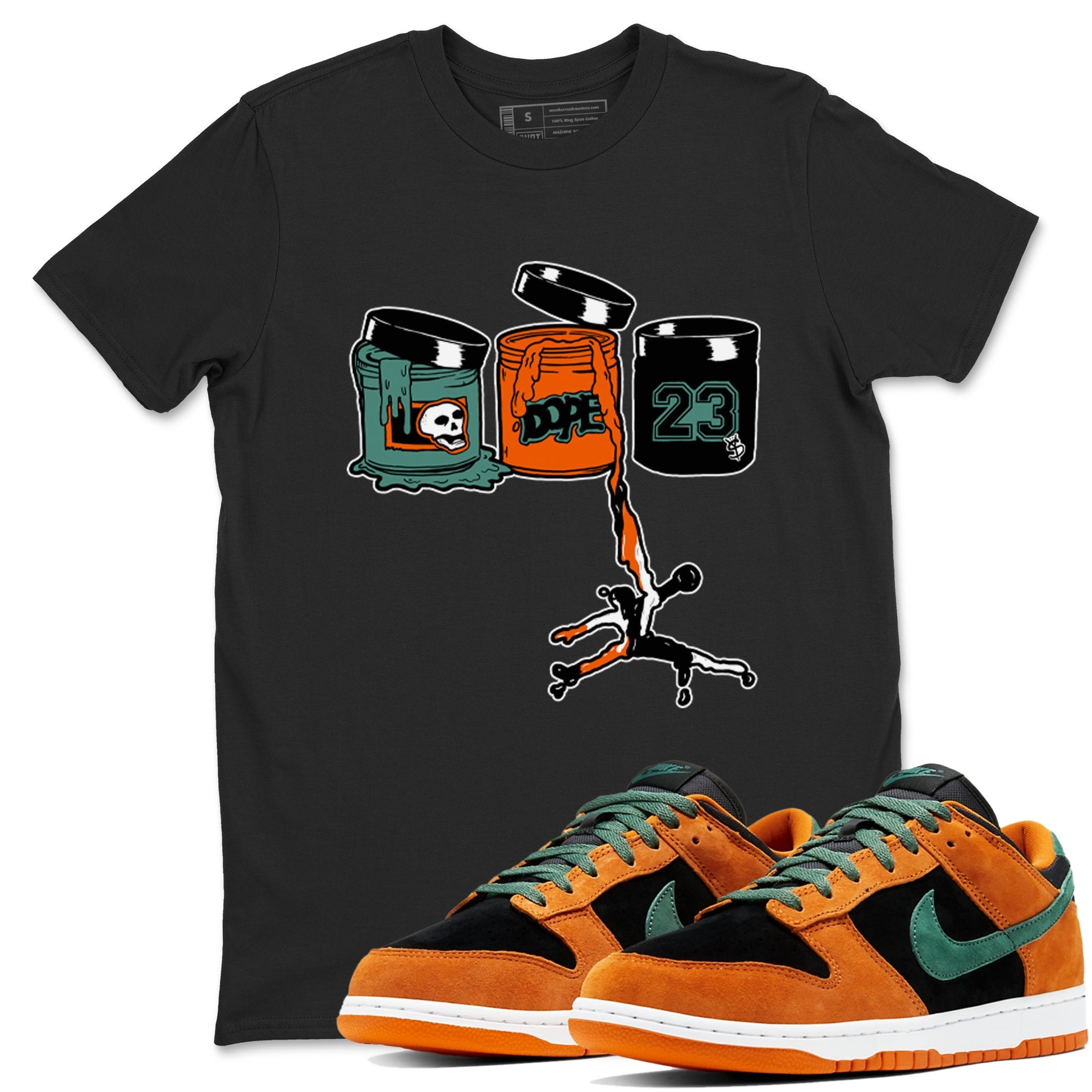 Dunk Low Ceramic shirts to match jordans Jordan Paint sneaker match tees Dunk Ceramic match shoes to clothes SNRT Sneaker Tees unisex cotton Black 1 shirts