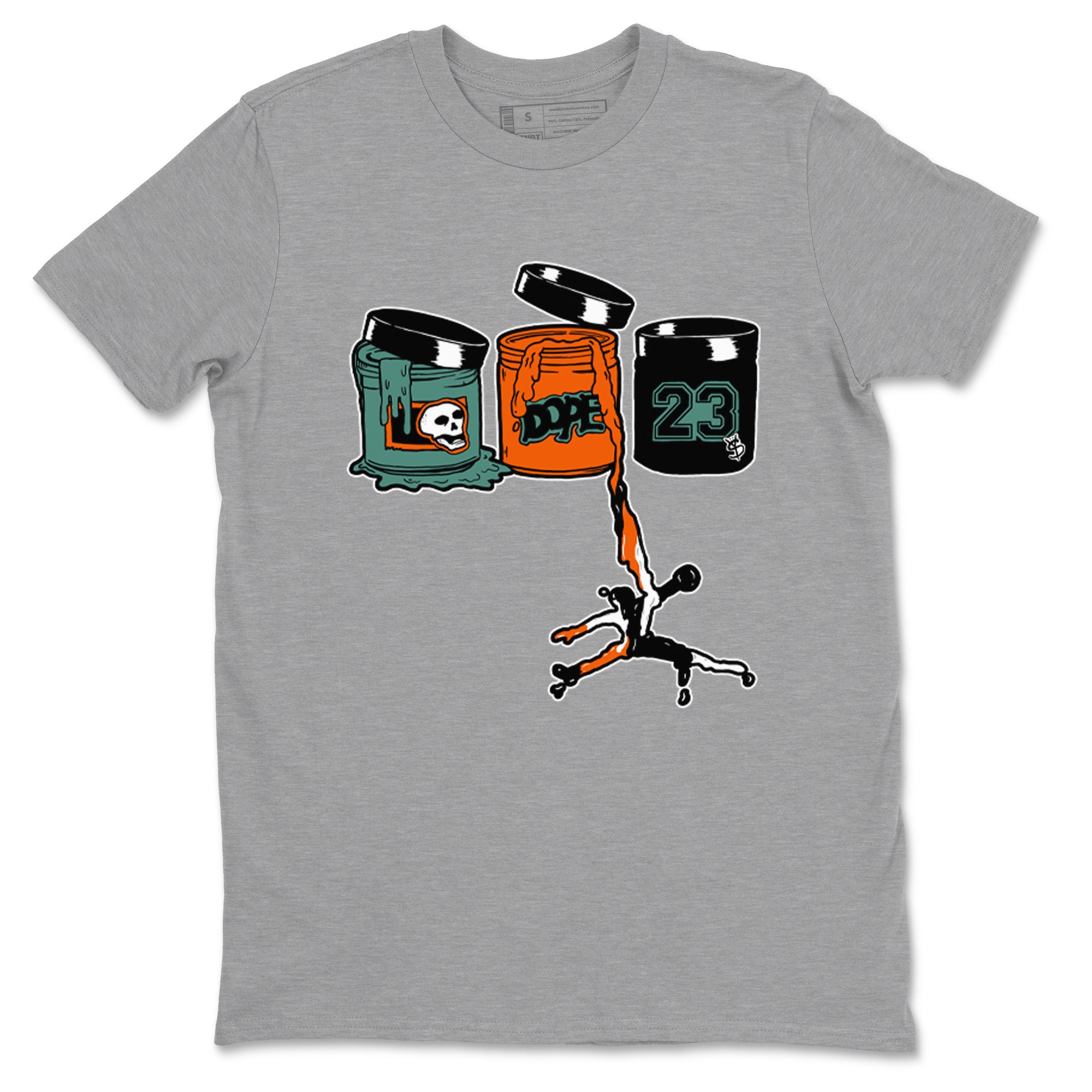 Dunk Low Ceramic shirts to match jordans Jordan Paint sneaker match tees Dunk Ceramic match shoes to clothes SNRT Sneaker Tees unisex cotton Heather Grey 2 shirts